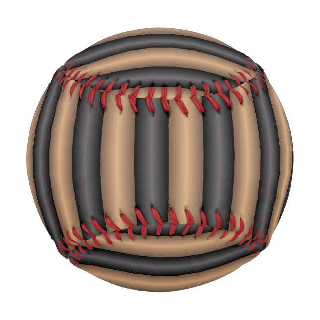 Moderne, stilvoll getoastete braune Streifen mit T Baseball (Vorderseite)