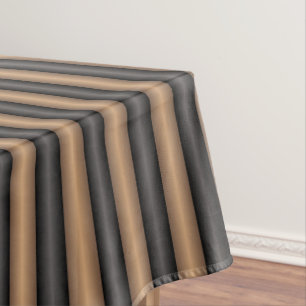 Moderne, stilvoll getoastete braune Streifen mit T Tischdecke