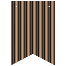 Moderne, stilvoll getoastete braune Streifen mit T Wimpelkette