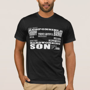 Moderne stilvolle beste u. bestste Sohn-Qualitäte T-Shirt