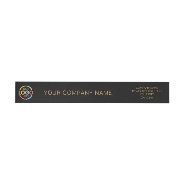 Moderne, stilvolle Black Gold-Business-Logos (Person)