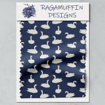 Moderne stilvolle blaue Schwanenmuster