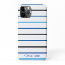 Moderne stilvolle blaue Streifen Custom