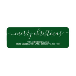 Moderne stilvolle Chic Green Frohe Weihnachtsschri