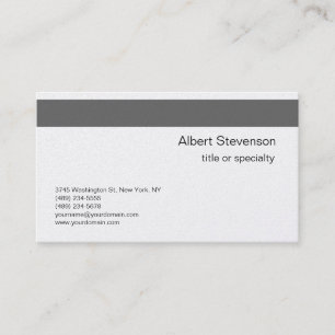 Moderne, stilvolle Consultant Business Card Visitenkarte