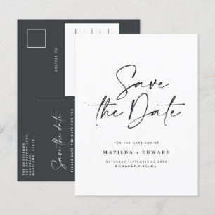Moderne stilvolle Drehbuch elegante Typografie Hoc Ankündigungspostkarte