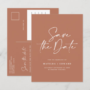 Moderne stilvolle Drehbuch elegante Typografie Hoc Ankündigungspostkarte