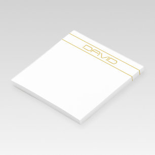 Moderne stilvolle editierbare Goldtext- und Linien Post-it Klebezettel