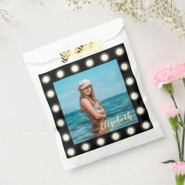 Moderne, stilvolle, einzigartige Schwarz-Quadrat-F Geschenktütchen