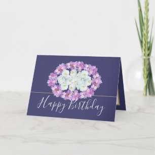 Moderne stilvolle Elegant Einfache Chic Floral Geb Karte