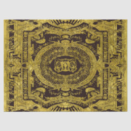 Moderne stilvolle Elegante Gold Barock Seidenpapier