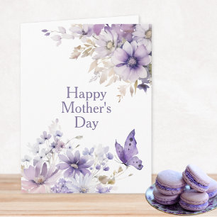 Moderne stilvolle florale Happy Mother's Day Karte