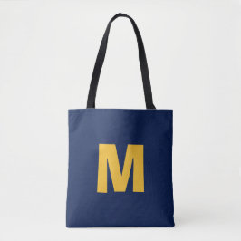 Moderne stilvolle gelbe und blaue Monogrammanfangs