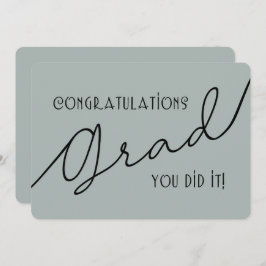 Moderne, stilvolle Glückwünsche Grau und Schwarz