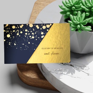 Moderne stilvolle Gold, Punkte, Geometrisch Visitenkarte
