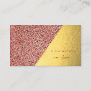 Moderne stilvolle Gold, rote Marmor, geometrisch Visitenkarte