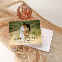 Moderne, stilvolle Hochzeit spart das Date-Foto