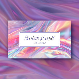 Moderne, stilvolle Holographic Script Business Car Visitenkarte