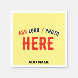 MODERNE, STILVOLLE KUNSTSTOFFMARKE PASTEL YELLOW SERVIETTE