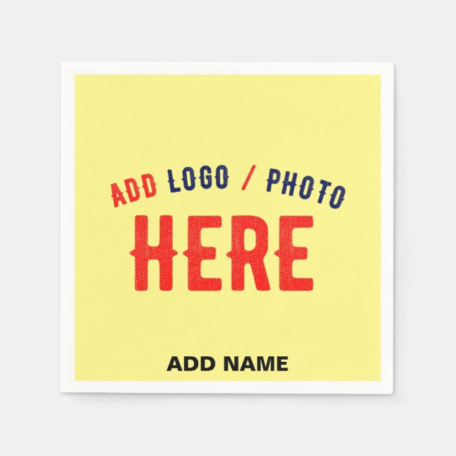 MODERNE, STILVOLLE KUNSTSTOFFMARKE PASTEL YELLOW SERVIETTE (Vorderseite)