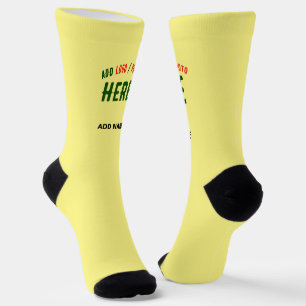 MODERNE, STILVOLLE KUNSTSTOFFMARKE PASTEL YELLOW SOCKEN