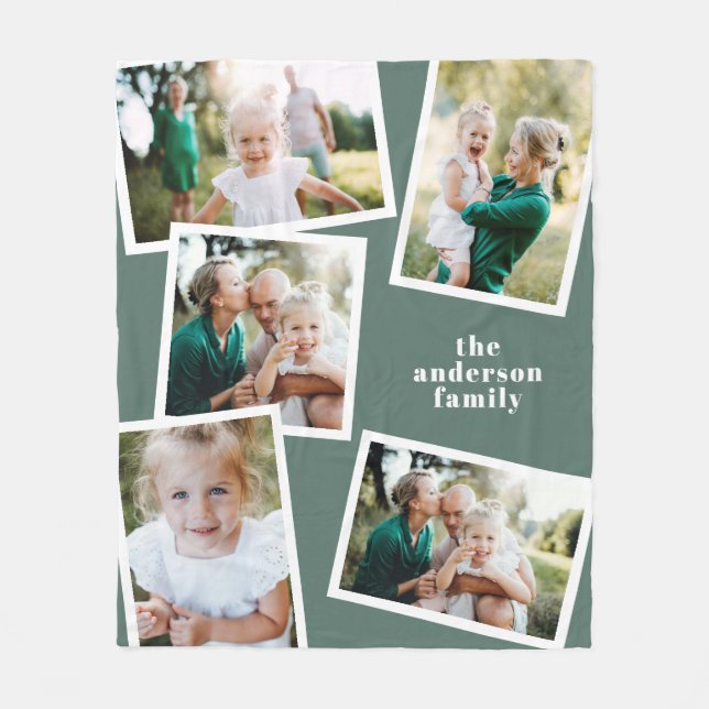 Moderne, stilvolle Mehrfamilienfamilie Wohngestalt Fleecedecke (Vorderseite)