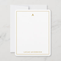 Moderne, stilvolle Mit Monogramm Stationery Note C