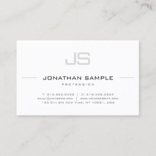 Moderne stilvolle Monogramm-Professionell-Sleek-Ei Visitenkarte