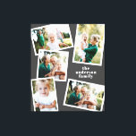 Moderne, stilvolle Multi-Foto Familie graue Wohnge Leinwanddruck<br><div class="desc">Moderne,  stilvolle Multi-Foto-Wohngestaltung. Moderne dunkelgraue Farbe kann verändert werden.</div>