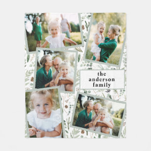 Moderne, stilvolle Multi-Foto-Wohngestaltung fleec Fleecedecke