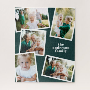 Moderne, stilvolle MultiFoto-Familie Zuhause jigsa Puzzle
