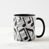 Moderne, stilvolle Musical Notes