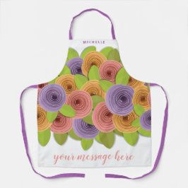 Moderne, stilvolle Personalisierte Schürze mit Blu