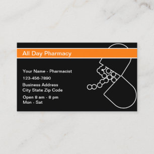 Moderne, stilvolle Pharmacy Pharmacist Business Ca Visitenkarte