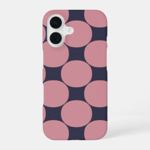 Moderne stilvolle rosa Punkte iPhone 16 Hülle