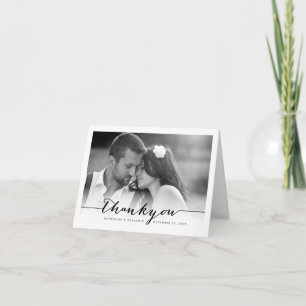 Moderne, stilvolle Script-Foto Hochzeit Vielen Dan