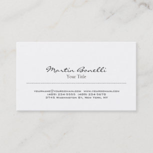 Moderne, stilvolle Script Trendy Business Card Visitenkarte