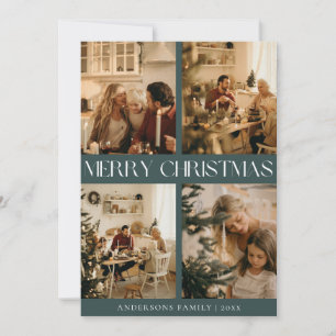 Moderne stilvolle skandinavische grüne Weihnachten