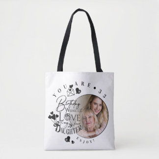 Moderne stilvolle Tochter-Geburtstags-Typografie-F