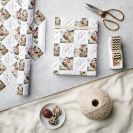 Moderne stilvolle Typografie – Benutzerdefiniertes Geschenkpapier