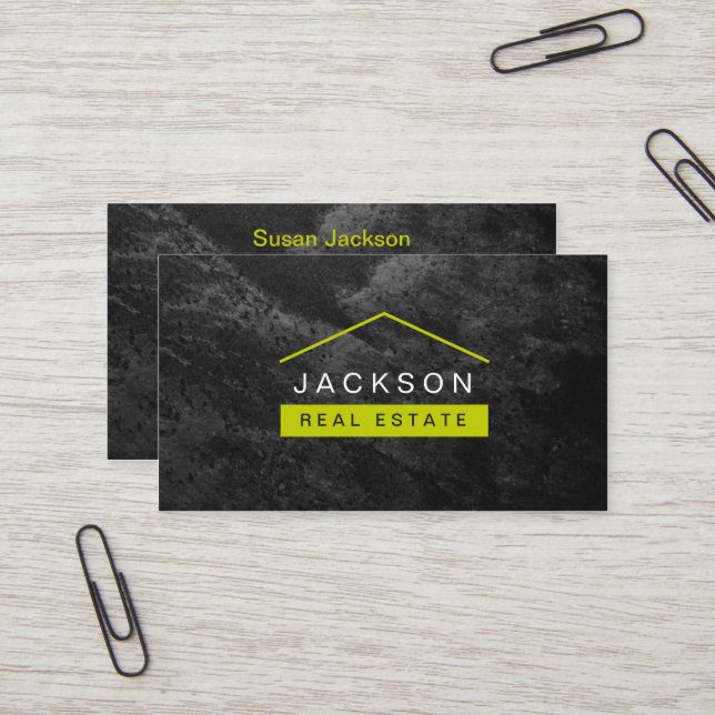 Moderne stilvolle wirkliche visitenkarte (Vorderseite/Rückseite Beispiel)