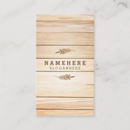 Moderne, stilvolle Wood Vertical Business Card Visitenkarte
