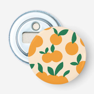 Moderne stilvolle Zitrusfrucht-Orangen-Muster Flaschenöffner