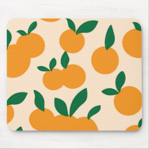 Moderne stilvolle Zitrusfrucht-Orangen-Muster Mousepad