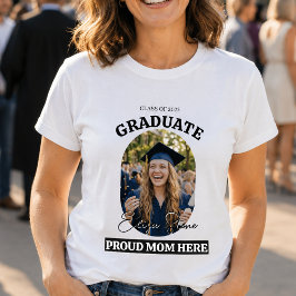Moderne stolze Mutter hier | Foto-Abschluss-T-Shir T-Shirt
