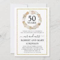Moderne Strand-Boho-50. Hochzeitsjubiläumsfeier