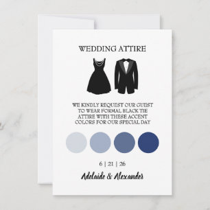 Moderne Strand-Küsten-Watercolor-Hochzeit Blau Einladung
