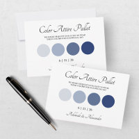 Moderne Strand-Küsten-Watercolor-Hochzeit Blau