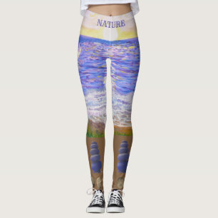 Moderne Strandlandschaft Leggings