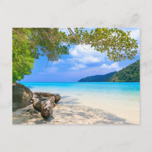 Moderne Strandlandschaft Natur Postkarte
